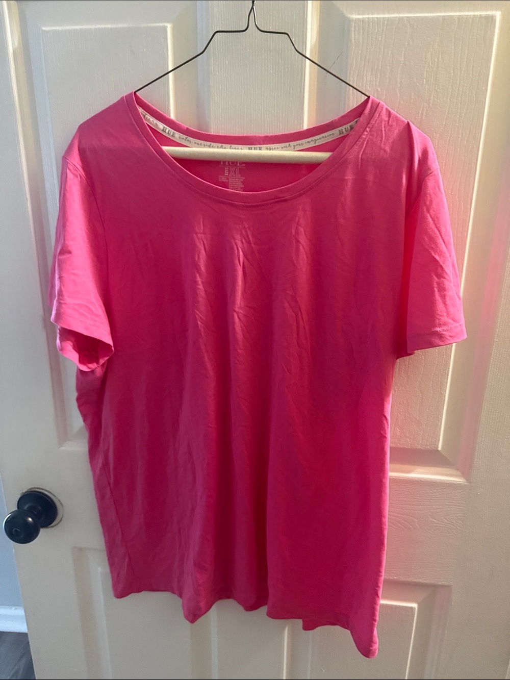 HUE Hot Pink Crewneck Tee